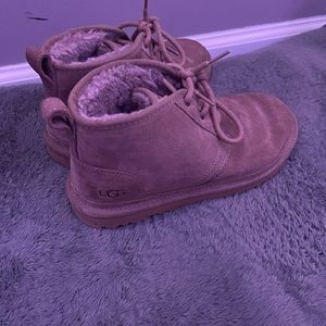 gray ugg ankle boots